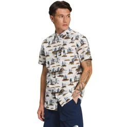 THE NORTH FACE Men’s Short-Sleeve Baytrail Pattern Shirt -The North Face shop 2085463 102 alt2